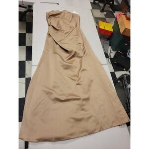 Alfred Angelo Dress 5640‎ Size 12 Harvest Gold Formal Wedding Bridesmaid Gown